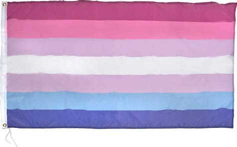 Bigender Pride Flag 3x5ft Sleeve And Metal Grommets