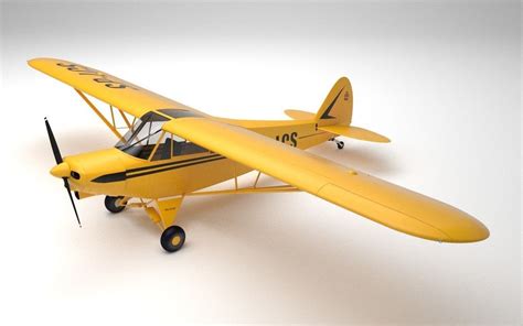 Piper PA-18 Super cub 3D model Download for Free