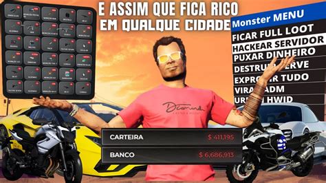 ESSE FOI O Maior FARME DE LOOTS SUPER VIPS MOD MENU NO GTA RP YouTube