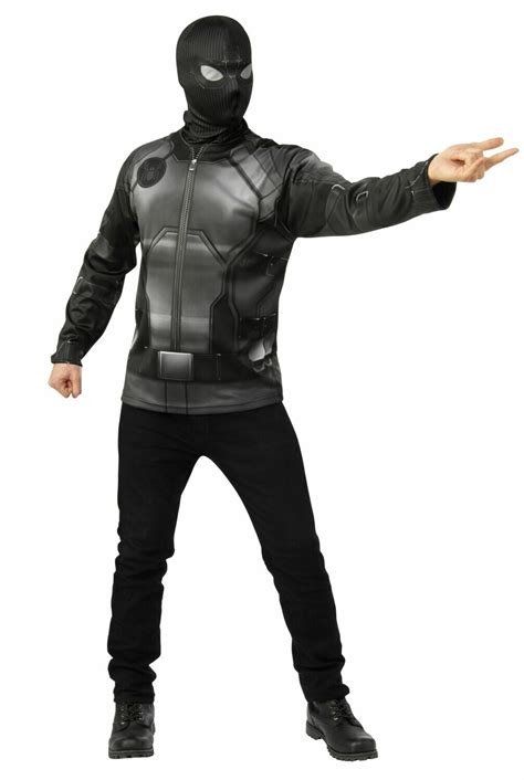 Spider Man Far From Home Spider Man Stealth Blackgray Suit Costume