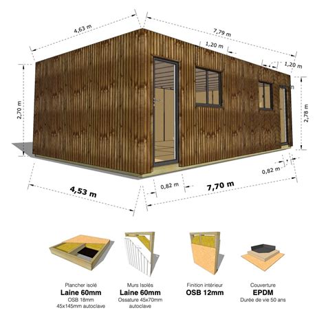 Promo • Studio De Jardin • 358 M2 775 X 462m • Plancher Isolé