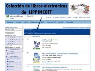 Libros E De Lippincot En La Universidad De Valencia PPT