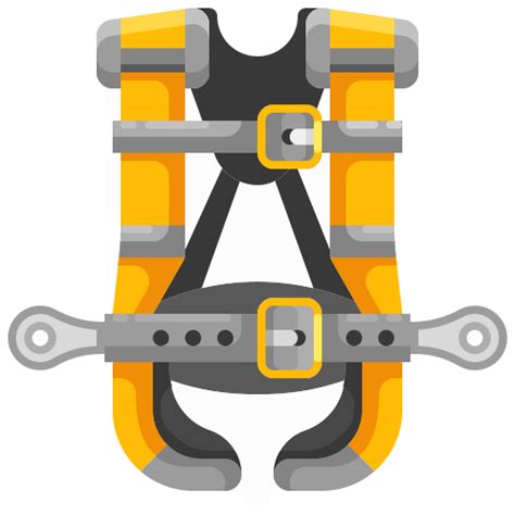 Safety Harness Justicon Flat Icon