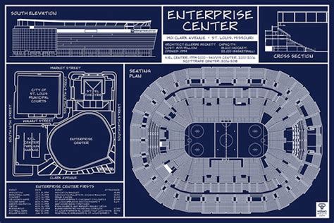 enterprise center  print home   st louis blues etsy