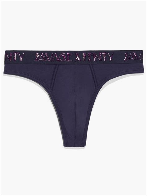 Savage X Thong In Blue Savage X Fenty Uk United Kingdom