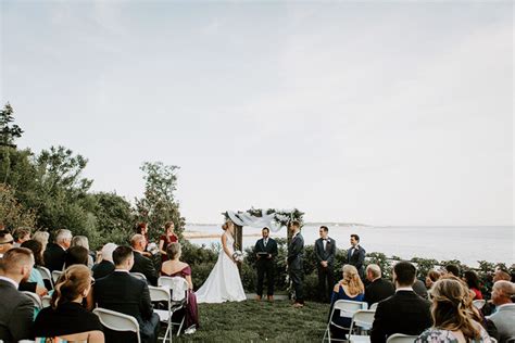 This Pair Planned an Intimate Seaside Wedding at Hammond Castle