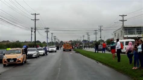 Interrumpen tráfico en la vía Panamericana a la altura de Pacora tras