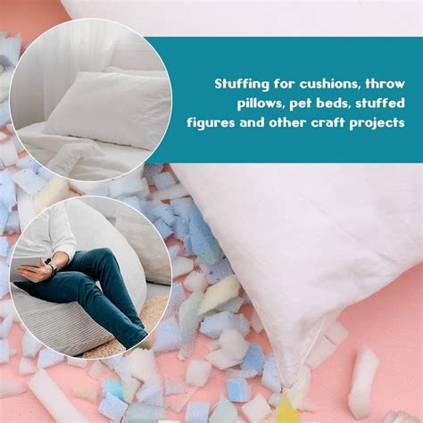 Buy Zxiixz Bean Bag Filler Foam 800g Shredded Memory Foam Filling Shredded Foam Fill Pillow