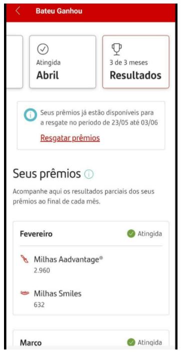 Campanha Bateu Ganhou do Santander é liberada para resgate Cartões