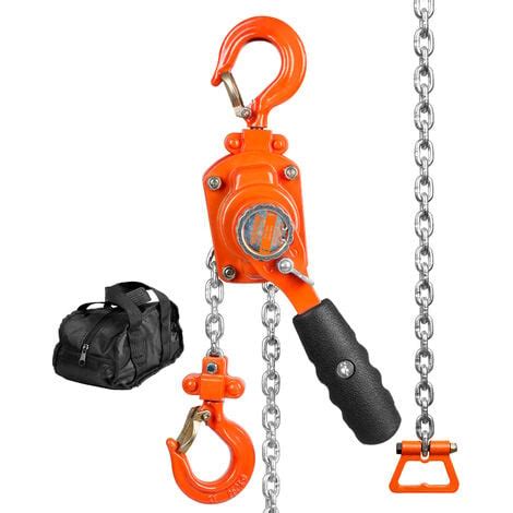 Mophorn Manual Lever Chain Hoist 1 4 Ton 550 Lbs Capacity 10 FT Come