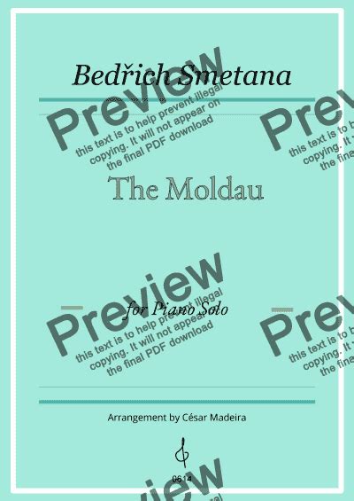 The Moldau Vltava Piano Solo Download Sheet Music Pdf File