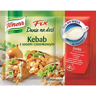 Knorr Fix Kebab Z Sosem Czosnkowym G