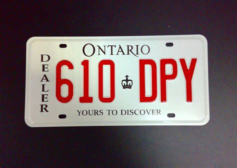 American Embossed Ontario License Plate The Price Is For 1 Etsy