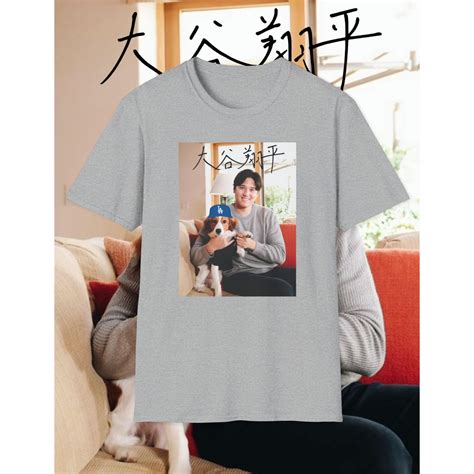 Shohei Ohtani LA Dodgers Decoy Dog Unisex Softstyle T-shirt lots of ...