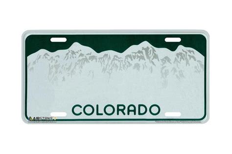 Colorado License Plate Vector at GetDrawings | Free download