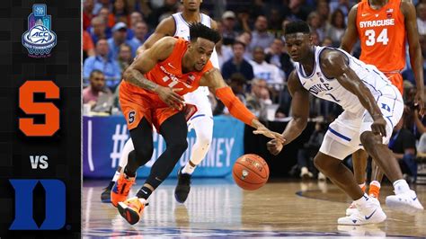 Syracuse Vs Duke Acc Basketball Tournament Highlights 2019 Youtube