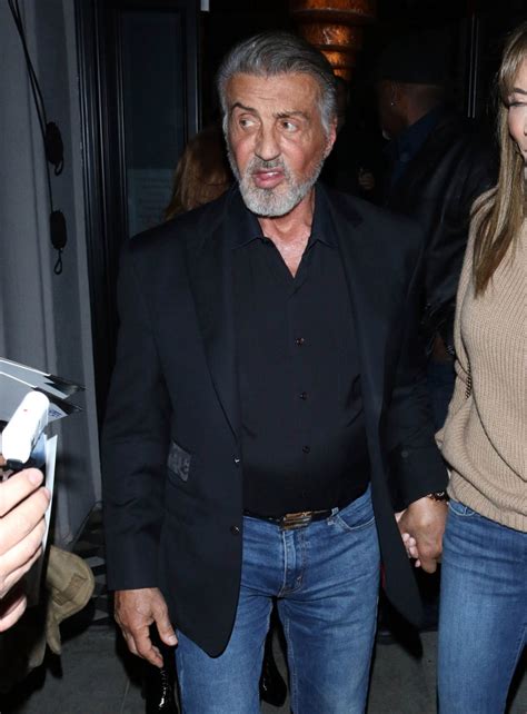 Another Star Embraces The Natural Look As Sylvester Stallone Debuts