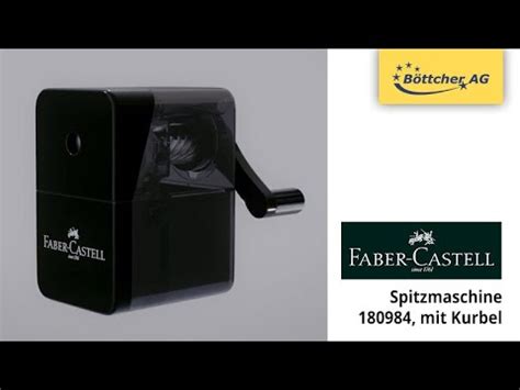 Spitzmaschine Faber Castell Mit Kurbel Youtube