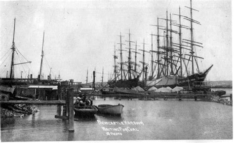 Newcastle Harbour Waiting For Coal 1900 King Street Newcastle