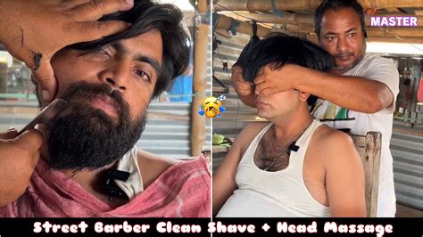 A Classic Clean Shave And Head Massage In Bihar Asmr Raw Street