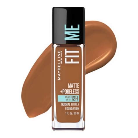 Maybelline New York Fit Me Mocha Matte Poreless Liquid Foundation Makeup 10 Fl Oz Qfc