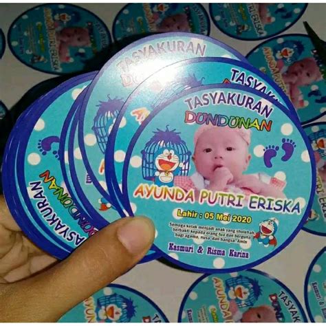 Jual Cetak Stiker Tedhak Siten Tasyakuran Kelahiran Dundunan Shopee