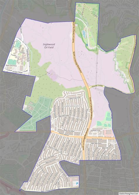 Map of Ladera Heights CDP