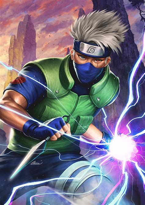 Artstation Kakashi Dmitriy Logunkov Anime Naruto Uzumaki Art