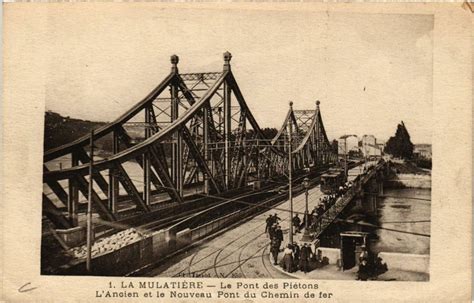 La Mulatiere Le Pont des Pietons Ponts du Chemin de Fer à La