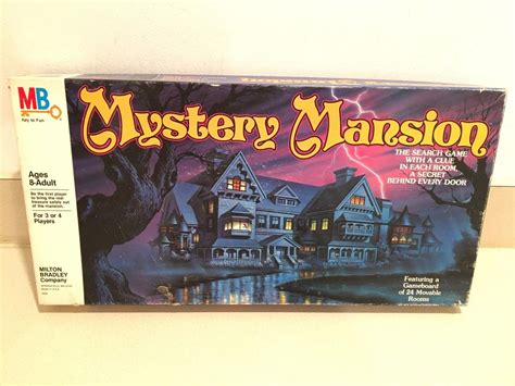 Vintage 1984 Mystery Mansion Board Game By Milton Bradley Complete