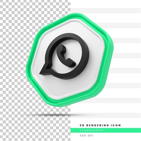 Cone De Renderiza O D Do Whatsapp Psd Premium