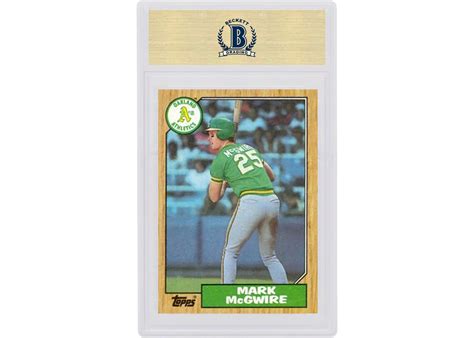 Mark Mcgwire 1987 Topps Rookie 366 Psa Or Bgs Graded 1987 Us