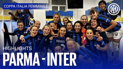 Parma 1 1 Inter Women Highlights Coppa Italia 2223 📹⚫🔵 Youtube