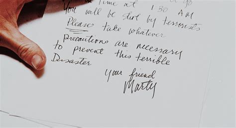 Marty Mcfly S Letter Back To The Future Bttf Marty Mcfly Mcfly