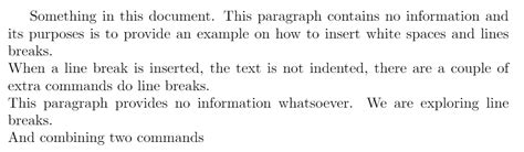 Line Breaks And Blank Spaces Overleaf Online Latex Editor