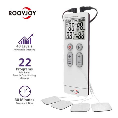 Roovjoy Electro Deep Electronic Machine EMS ABS Nerve Muscle Stimulator