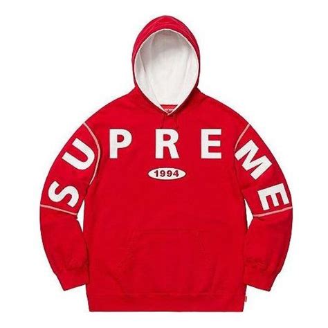 Supreme Fw19 Week 1 Spread Logo Hooded Sweatshirt Red Sup Fw19 043 Kicks Crew