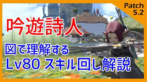 【ff14】中・初心者向け！lv80吟遊詩人スキル回し解説 Youtube