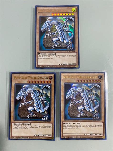 Yugioh Blue Eyes White Dragon Lc01 En004 Ultra Rare Limited Editon Hobbies And Toys Toys