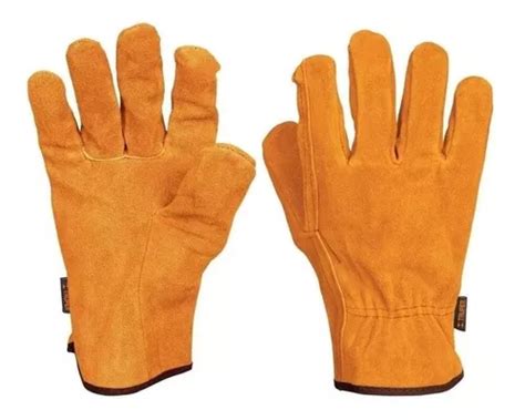 Guantes Carnaza Uso Rudo Ajustable Grande Truper 14240