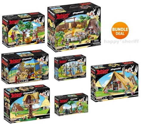 PLAYMOBIL 7 COFFRETS Astérix 70931 70932 70933 70934 71160 71015 71016