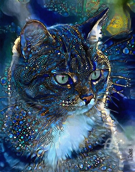 Farany Cat Peinture Par L Roche Artmajeur Illustration De Chat