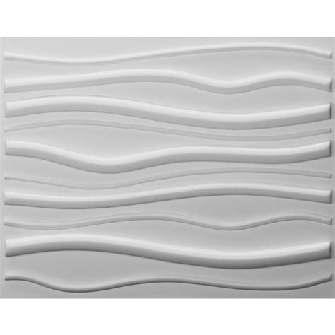 Paintable Waves 3d Wall Panels Plant Fiber Off White Set Of 6 32 Sf