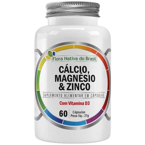 Cálcio Magnésio E Zinco - CáLCIO, MAGNéSIO, ZINCO E VIT D3 60 CáPSULAS - MULTIVITA | Drogasil