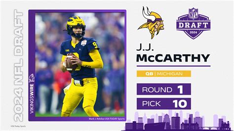 Vikings Trade Up To Select Qb J J Mccarthy In Nfl