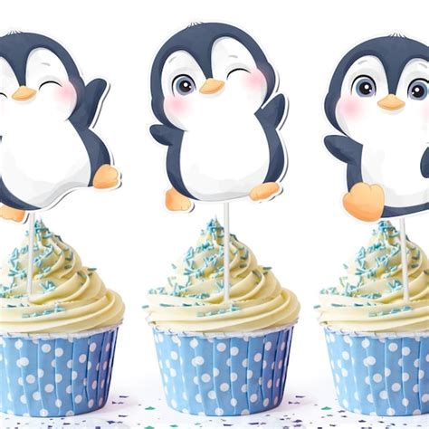 Penguin Cupcakes Etsy