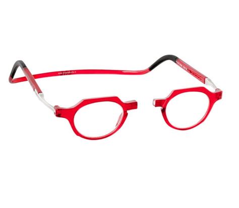 Clic Magnetic Reading Frames Flex Metro Red Colour