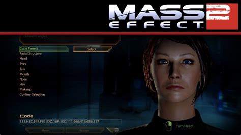 Mass Effect 2 Pc Female Shepard Build Code Youtube