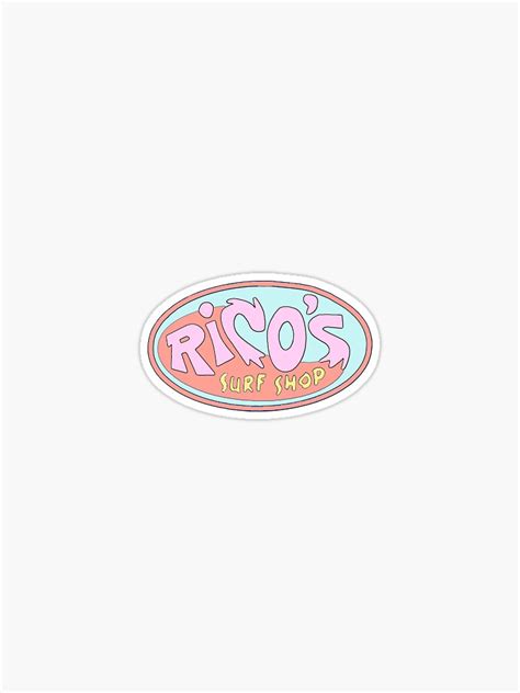 Ricos Surf Shop Sticker For Sale By Maddds Redbubble