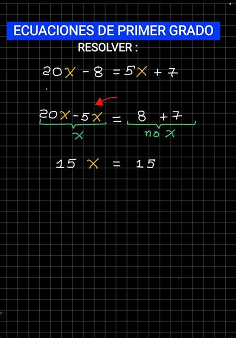 Ecuaciones Lineales O De Primer Grado Youtube